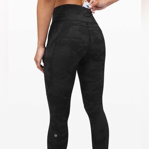 EUC Lululemon Fast and Free Tight II Size 4, 28” Full Length in Incognito Camo